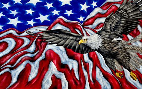 American flag bald eagle star race car go kart motorcycle golf | etsy. American Flag Eagles Wallpapers - Top Free American Flag ...