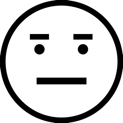 Svg Emotion Upset Face Figure Free Svg Image And Icon Svg Silh