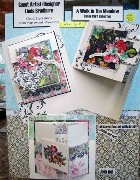 46, born 25 june 1975. Linda Bradbury Classes and Pictures | Fancy fold cards, Creative cards, Folded cards