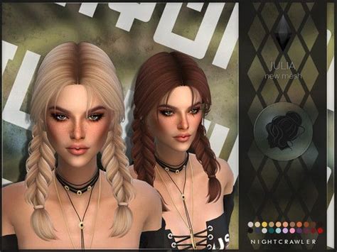 New Hair Mesh Found In Tsr Category Sims 4 Female Hairstyles Sims 4