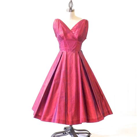 50s Dress Vintage 1950s Party Prom Dress Sandra By Daisyandstella