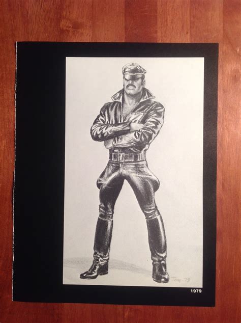 Art Page Print From Tom Of Finland Book Retrospective Leather Man Mapplethorpe Tf