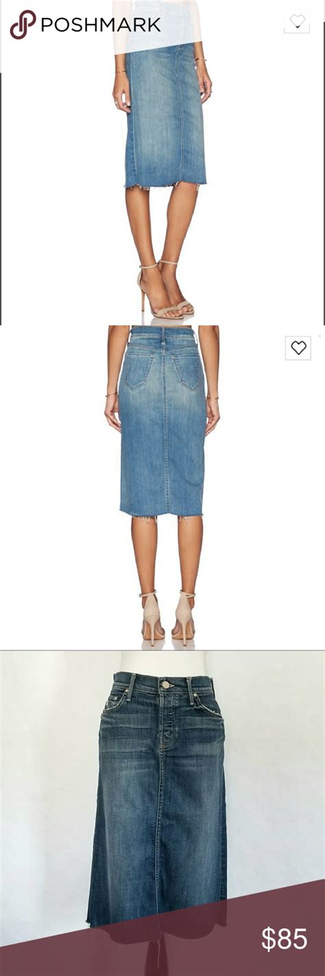 Mother Denim Easy A Skirt With Raw Hem Mother Denim Skirts Mother Jeans