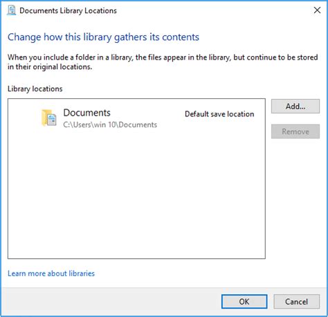 How To Add Or Remove Folders In A Library In Windows 10