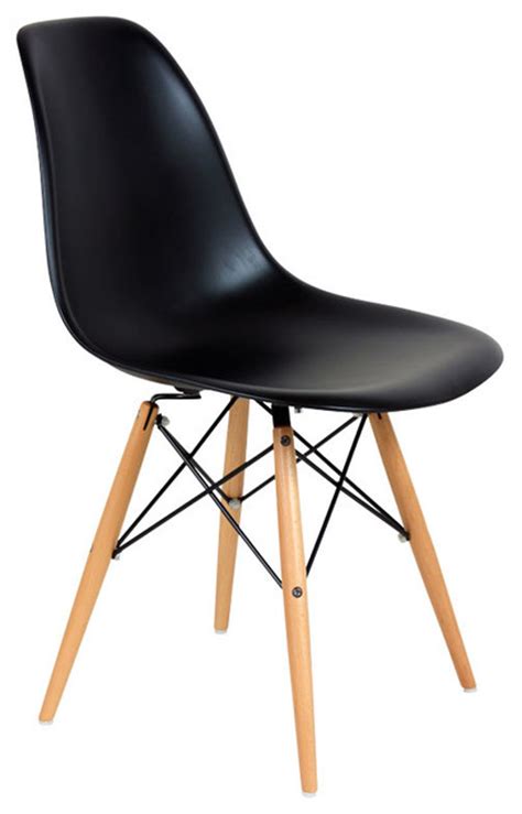 You're a shopper on a mission and you know exactly what you want when it comes to modern and contemporary design in your home. The Mid-Century Eiffel Dining Chair - Black - Modern - Dining Chairs - by PlaidFox