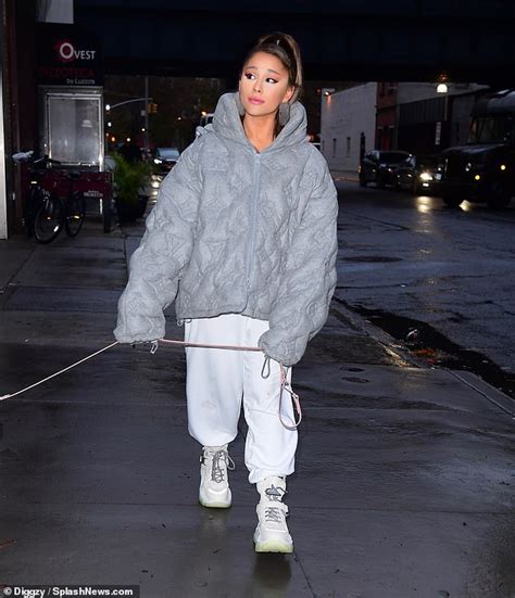 Ariana Grande Looks Glam In A 9200 Coat After Being Forced To Cancel