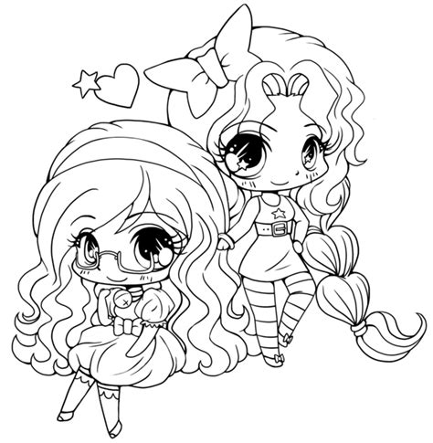 15 Cute Chibi Coloring Pages Printable Print Color Craft