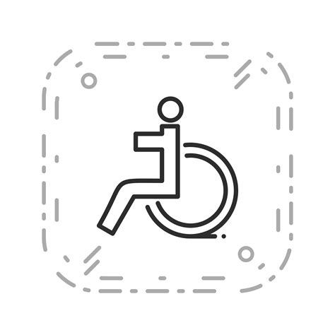 Vector Handicapped Icon 424096 Vector Art At Vecteezy