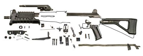 Original Israeli Micro Galil 556mm Milled Side Folder Parts Kit Good