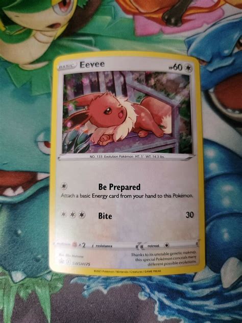 Mavin ~pokemon Ultra Rare Holo Foil Eevee Card Swsh175 Promo Black Star