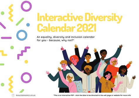 Equality Diversity And Inclusion Calendar 2021 — Dual Frequency