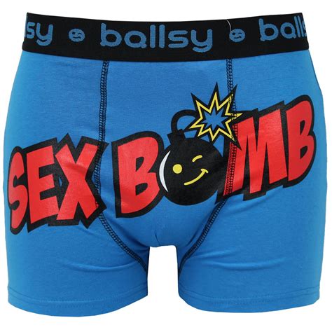 Mens Novelty Boxer Shorts Trunks Funny Rude Underwear By Ballsy Ebay