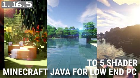 Top 5 Shader Minecraft Shader For Low End Pc Minecraft Java 1165