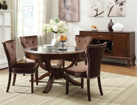 Acme Furniture Kingston 60022 Round Transitional Formal Dining Table