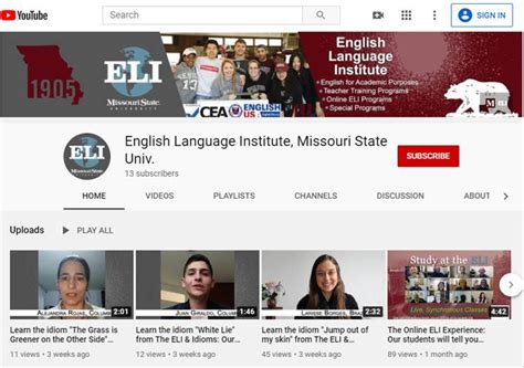 ELI's New YouTube Page - International Bears