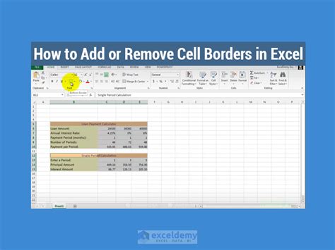 How To Add Or Remove Cell Borders In Excel Exceldemy Hot Sex Picture