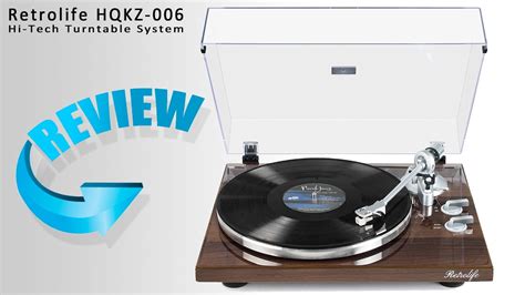 Bluetooth Turntable Review Retrolife Hqkz 006 Vinyl Record Player