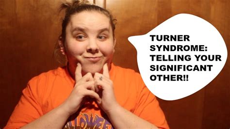 Turner Syndrome Telling Your Significant Other Youtube