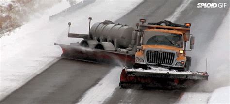 Snow Plow Looks Like Its Drifting When It Clears The Snow