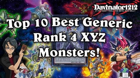 Top 10 Best Generic Rank 4 Xyz Monsters In Yu Gi Oh Youtube