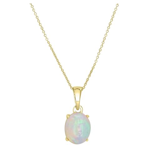 Opal Diamond And Emerald Pendant Necklace Genuine Black Opal 14K