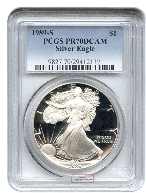 1989 S Silver Eagle 1 Pcgs Proof 70 Dcam American Eagle Silver