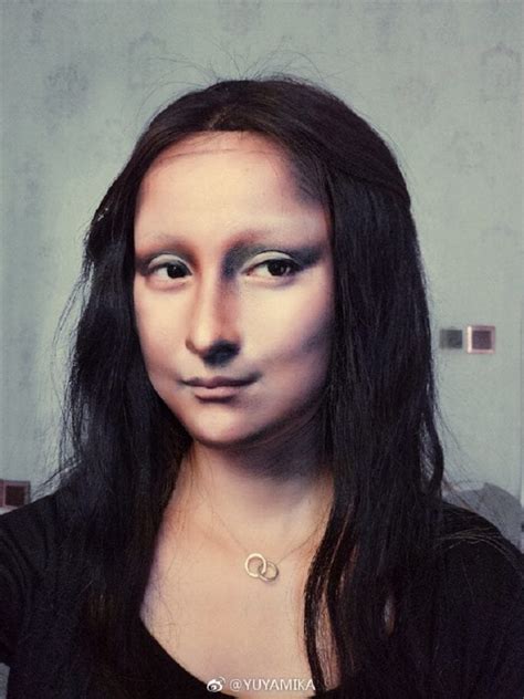 Chinese Vlogger Turns Herself Into The Mona Lisa Using Only Make Up
