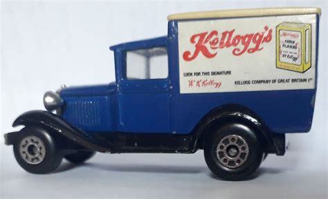Vintage Matchbox Model A Ford Kellogs Cornflakes Delivery Van Toy Car