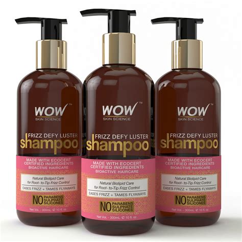 WOW Skin Science Frizz Defy Luster Shampoo Shampoo 300 ml ...