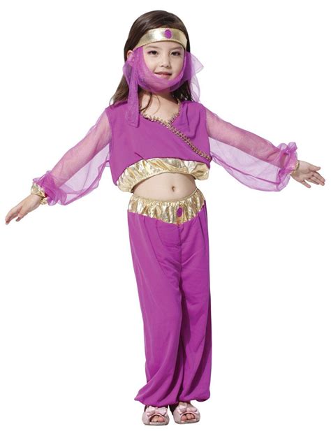 Girls Belly Dance Child Role Play Arab Princess Halloween Costumes