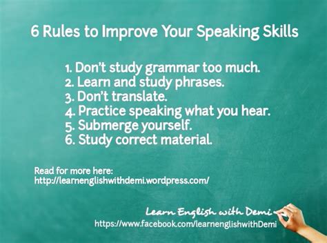 6 Rules To Improve Your English Speaking Skills Learn