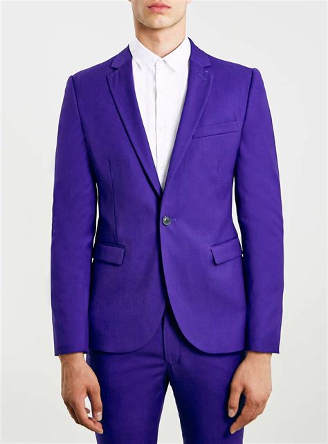 Topman Purple Skinny Fit Suit Jacket In Purple For Men Lyst