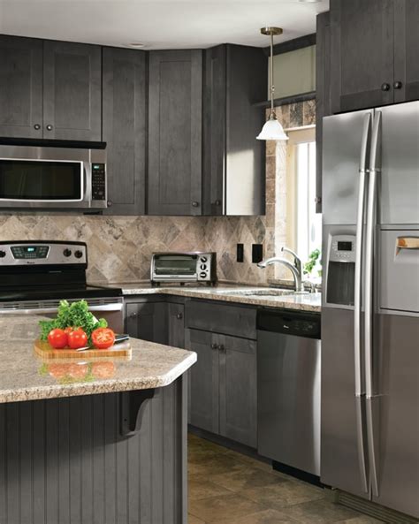 · the best kitchen cabinets for the money. Wolf Dartmouth Grey Stain Kitchen Cabinets [Modern Look ...