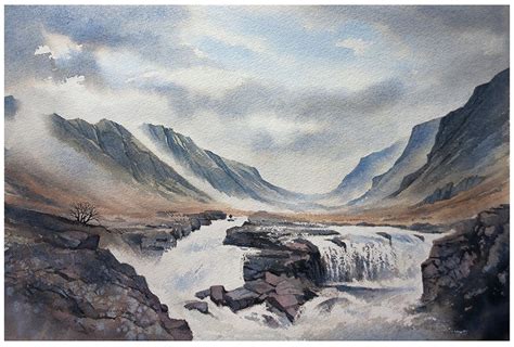Gallery Landscape Watercolour Paintings Of Snowdonia The Lake