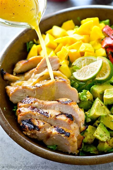 You can also serve it alongside some roasted carrots or roasted brussels sprouts. Hawaiian Grilled Chicken Mango Salad Citrus Vinaigrette