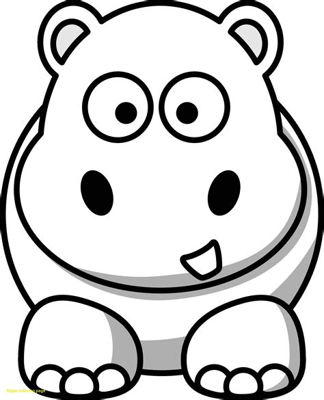 Cute Hippo Coloring Pages At Getdrawings Free Download