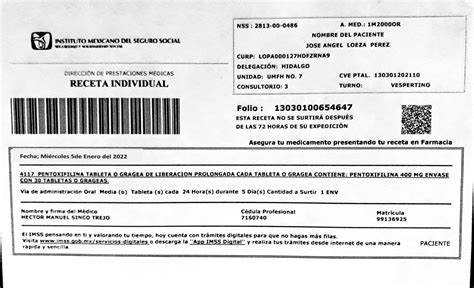 Arriba 107 Imagen Recetas Medicas Imss Para Imprimir Abzlocalmx