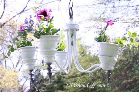 Chandelier Planter Tutorial How To Make A Chandelier Planter