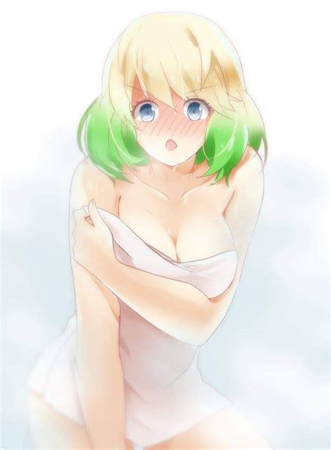 Rule 34 Bathing Blush Blush Cleavage Covering Fog Looking At Viewer Otomi Mayura Sousei No
