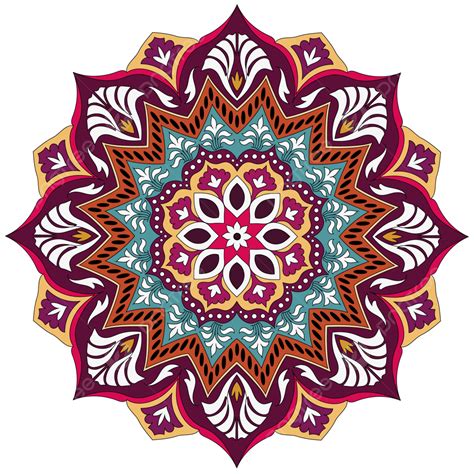 Colorful Mandala Vector PNG Images, Colorful Mandala Png And Vector