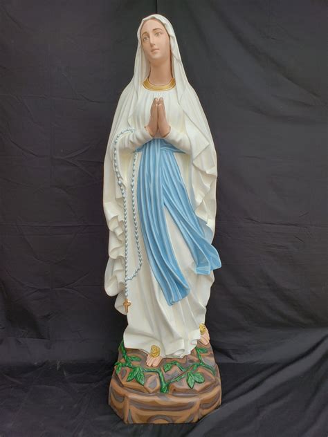 Our Lady Of Lourdes 60 Fiberglass Statue Catholic Christian Mary
