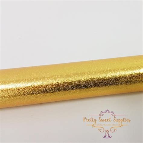 Gold Fanci Foil Cake Board Wrap 100cm X 80cm