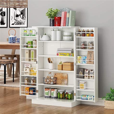 Homefort Kitchen Pantry Farmhouse Pantry Cabinet Storage Cabinet