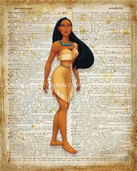 Pocahontas Dictionary Digital Art Print X Digital Art Prints Etsy Art Prints