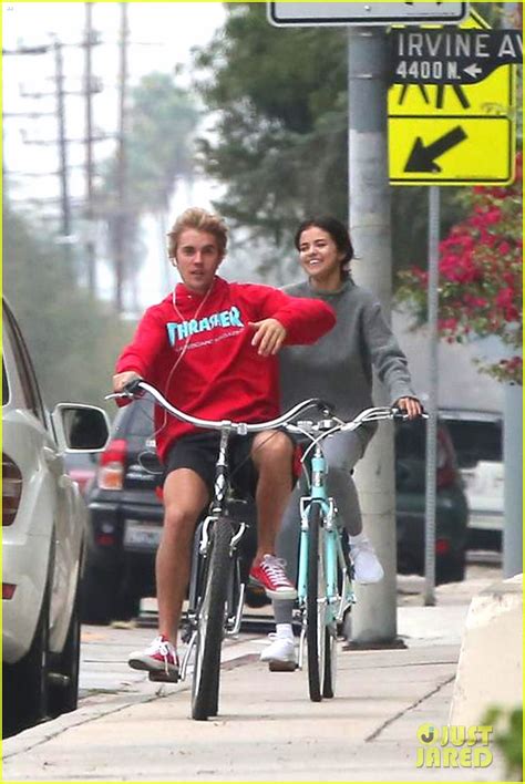 Full Sized Photo Of Justin Bieber Selena Gomez Bike Ride Together