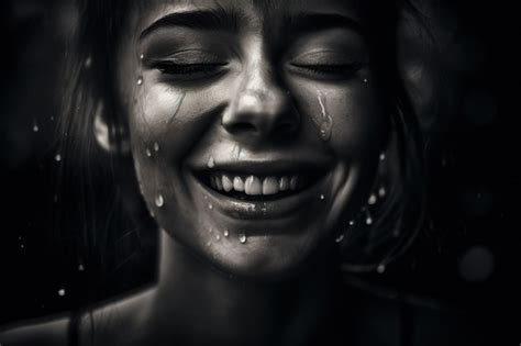 Premium Ai Image A Woman With Tears On Her Face Crying