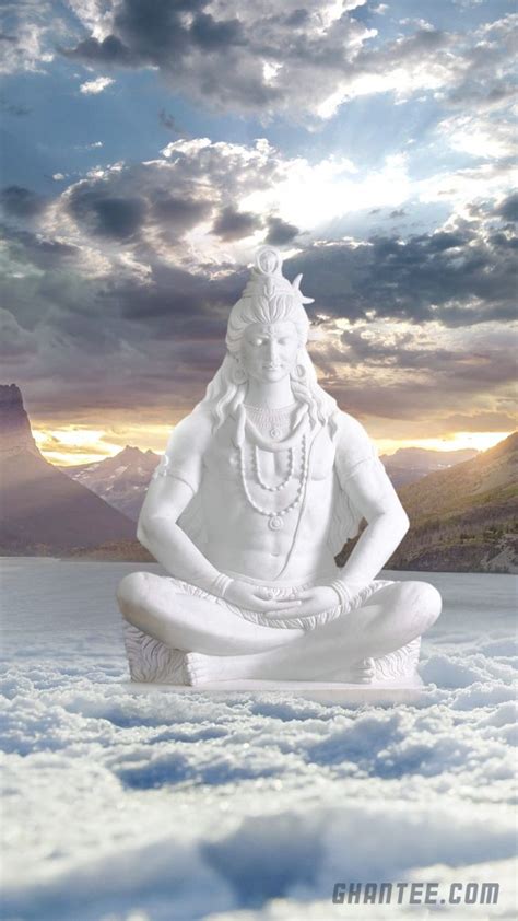Mahadev Snow Statue Hd Phone Wallpaper 1080x1920 Ghantee Lord