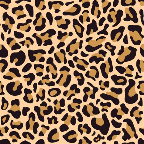 Seamless Pattern Of Leopard Skin Vector Premium Download