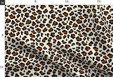 Colorful Fabrics Digitally Printed By Spoonflower Leopard
