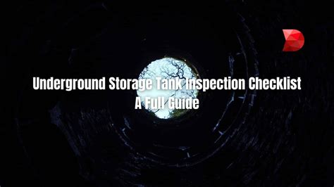 Underground Storage Tank Inspection Checklist Datamyte